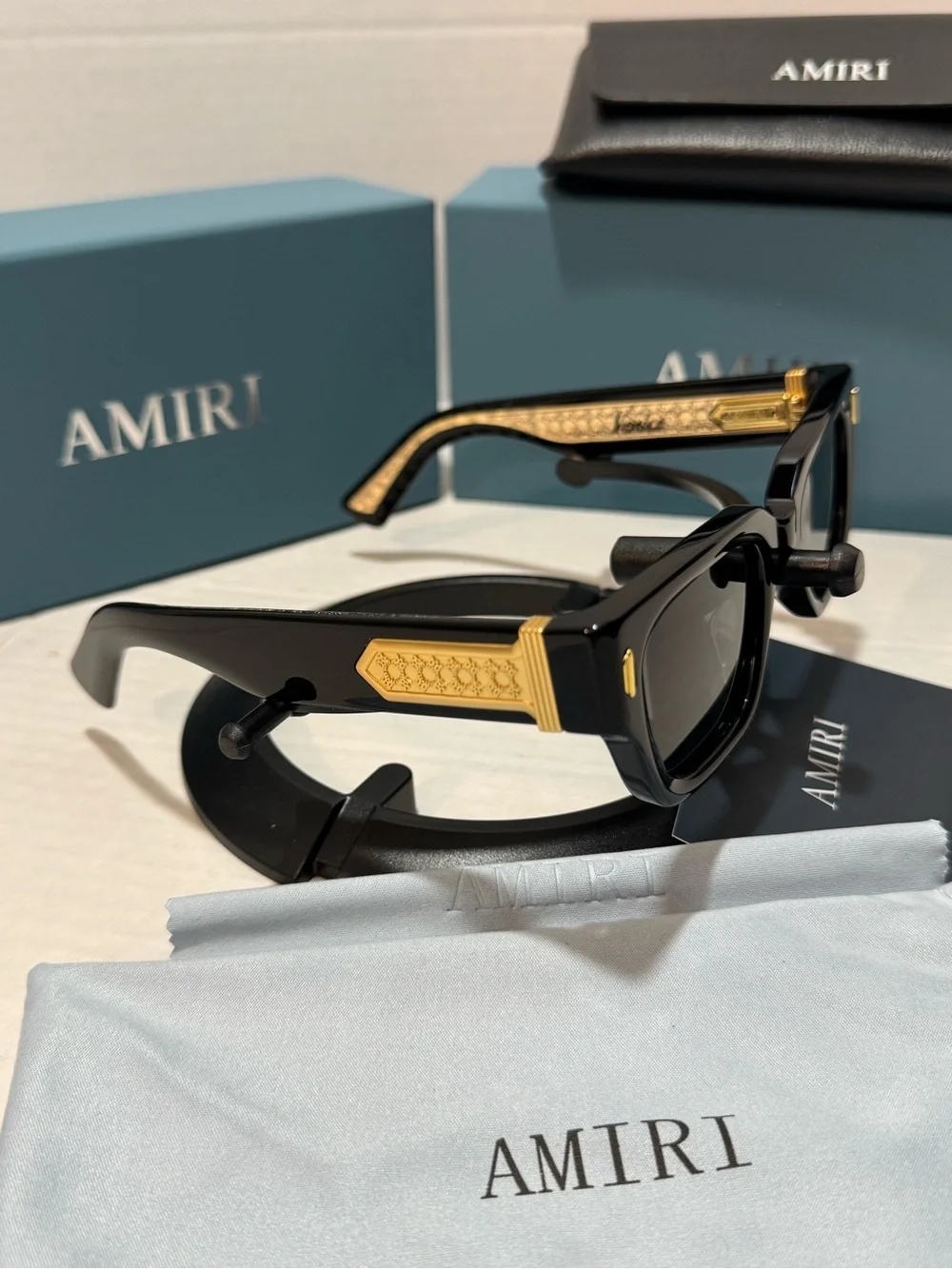 AMIRI Venice Black Sunglasses Unisex - Size 50□24-145